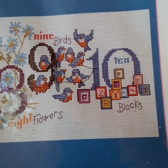 Count to Ten counted crosstitch kit. - Picture 8 of 8